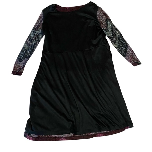 Sandra Darren Women's Dress Midi Scoop Neck Chevron Print Stretch Knit Tunic 16 - Picture 10 of 15